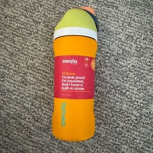 Owala Kids Insulated Water Bottle - Orange and Green